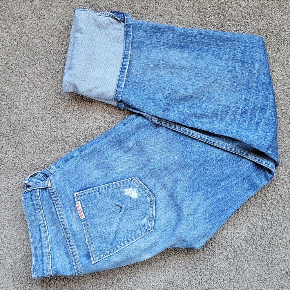 Hudson cuffed crop jean
